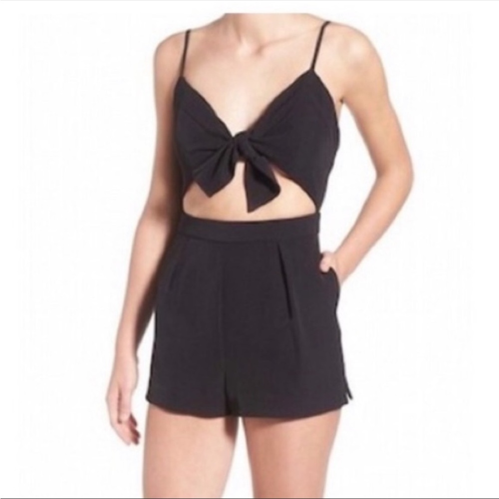 Kendall & Kylie Tie Front Romper